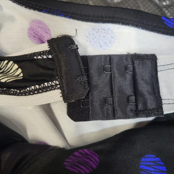 Miraclesuit Multi Spot Surplice Tankini Swim Top Size 34DDD Black Polka Dot NWT - Picture 6 of 9